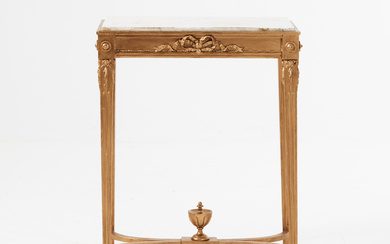 A Gustavian style console table, 19th century.