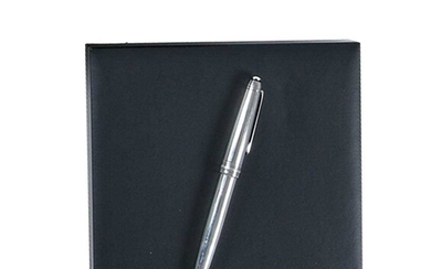 A Montblanc Stainless Steel Meisterstück Rollerball Pen Numbered PX2011468