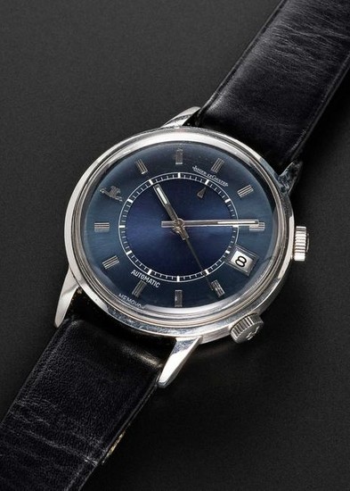 A RARE GENTLEMAN'S STAINLESS STEEL JAEGER LECOULTRE