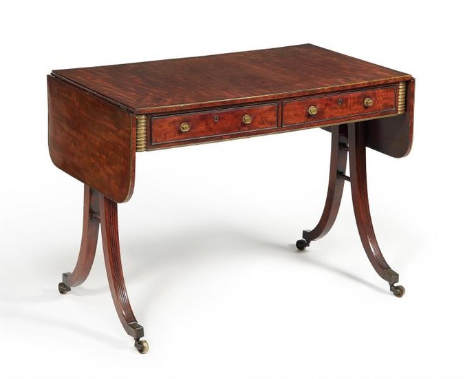 A Regency mahogany sofa table, circa 1815