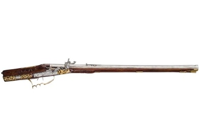 A South German wheel lock rifle, assembled from old parts, circa 1740