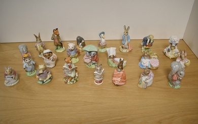 A collection of twenty two Beswick, John Beswick for Royal Doulton and Royal Albert Beatrix Potter