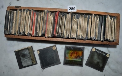 A very good collection of glass slides mainly astronomical...