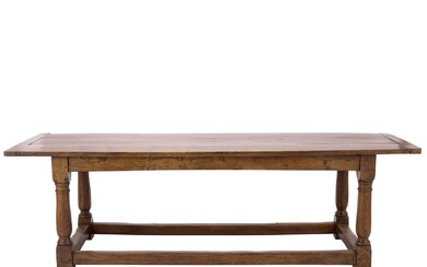 AN OAK LONG OR 'REFECTORY' TABLE IN LATE 17th CENTURY ENGLISH STYLE Late 20th century