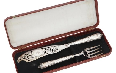 ANTIQUE ENGLISH NOBLE STERLING SILVER CUTLERY SET