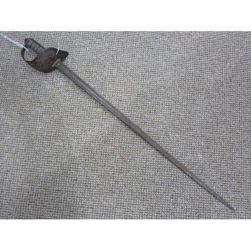 An Edward VII Cavalry officer's sword, with 31½in (80cm) bla...