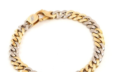 SOLD. An Italian 18k gold and white gold bracelet. L. 19 cm. Weight app. 27.7 g. – Bruun Rasmussen Auctioneers of Fine Art