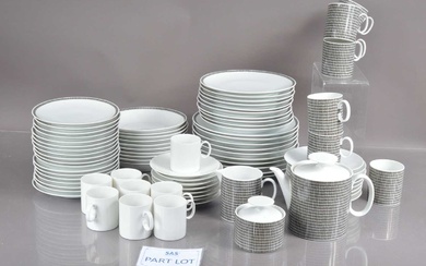 An extensive breakfast set of Thomas porcelain German 20th Century