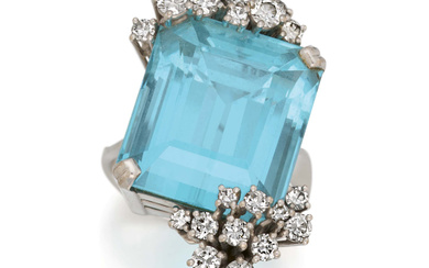 Aquamarine-Diamond-Ring