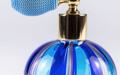 Blue Murano Glass Perfume Bottle