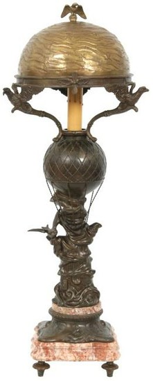 Bronze Hot Air Balloon Lamp