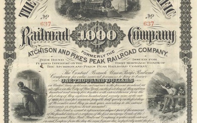 CENTRAL BRANCH UNION PACIFIC RAILROAD CO. - ATCHISON AND PIKES PEAK RAILROAD CO. (FORMERLY)
