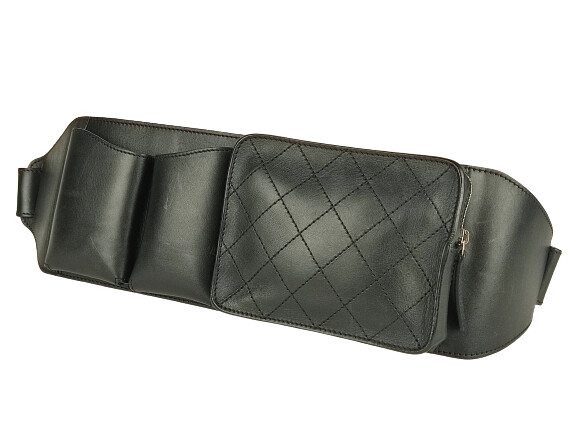CHANEL Unisex pouch in leather