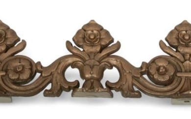 Cast Iron Floral & Leaf Designed Architectual Ornament, from the J.L. Hudson's Department Store