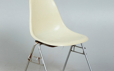 Chair/Dining room chair, fiberglass, stainless steel.