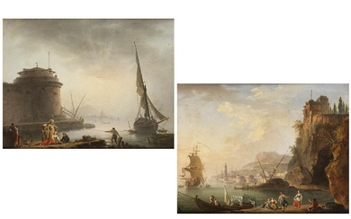 Charles François Lacroix de Marseille, um 1700 Marseille – 1782 Berlin, MEDITERRANE KÜSTENSTÜCKE, UM 1750-1759