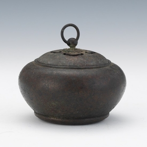 Chinese Bronze/Copper Alloy Patinated Censer with Cover, Apocryphal Xuande Seal-Mark