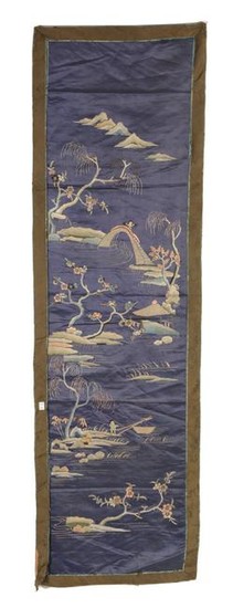 Chinese Embroidered Panel, 19th Century