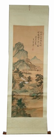Chinese ink on silk painting. Probably, republic period.