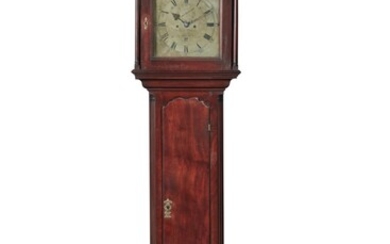 Chippendale Carved Mahogany Tall Case Clock, Works by James Warne, London (1760-1775), Case from Philadelphia, Pennsylvania, Circa 1760