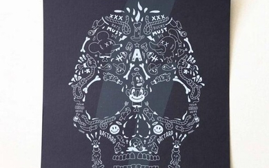 Cote Escriva Skull Screen Print Limited Edition of 60