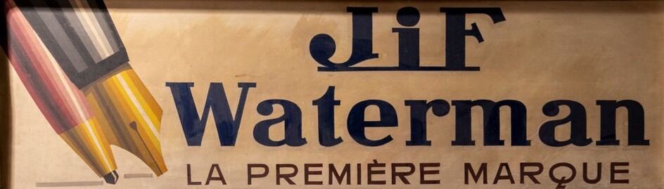 Store Sign, Waterman Pens