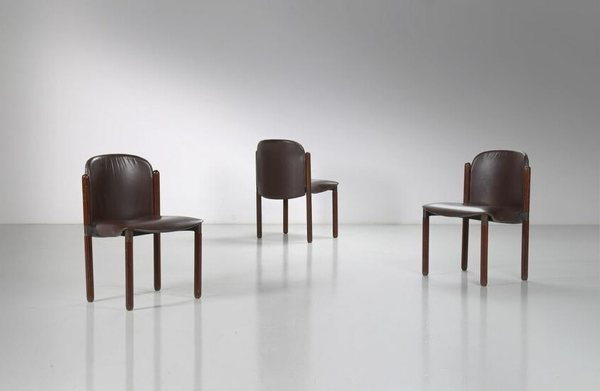 EUGENIO GERLI Three S86 chairs, 1965.