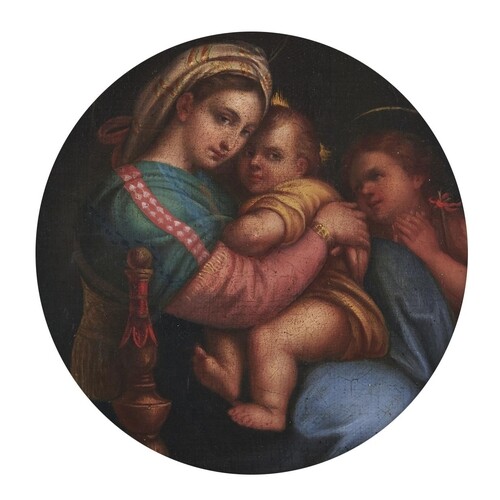 English School, 19th c, After Raphael - The Madonna della Se...