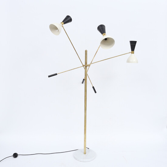 FLOOR LAMP, contemporary, Luci Srl, Parma, Italy, model "Trilogy Moonlight".