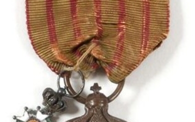 FRANCE. MEDAILLE DE SAINTE-HELENE, established in 1857. Medal in patinated...