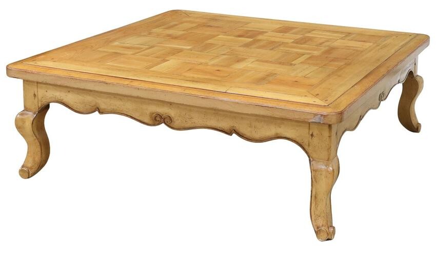 FRENCH COUNTRY STYLE FRUITWOOD COFFEE TABLE