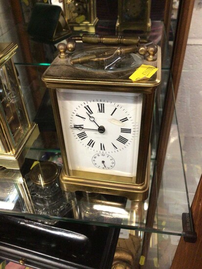 French brass carriage clock