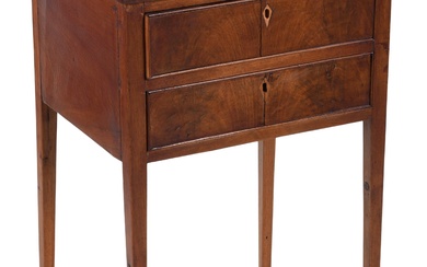 GEORGE III STYLE MAHOGANY SIDE TABLE 28 1/2 x 17 x 13 1/2 in. (72.4 x 43.2 x 34.3 cm.)