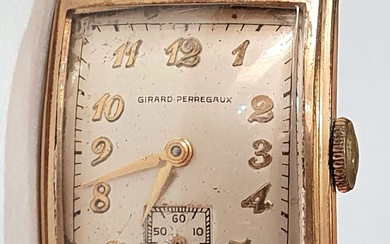 Girard Perregaux שעון gp שנות ה40. עיצוב דקו מרהיב. מנגנון...