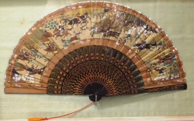 Good Chinese framed hand painted fan hand painted decoration...
