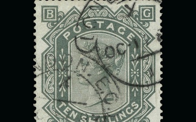 Great Britain - QV (surface printed) : (SG 131) 1867-83 blue...