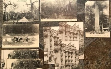 Group of Grand Tour Postcards, Paris France, Fontainebleau