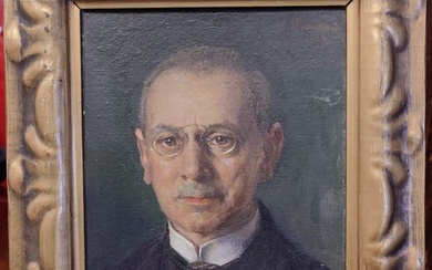 H Altmann Signed O/B Portrait Painting 1923