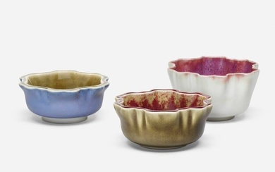Harrison McIntosh, Collection of three Early floriform bowls