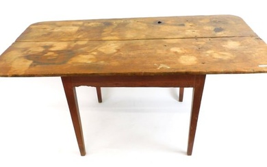 Hepplewhite farm table. Early 19th century. Two