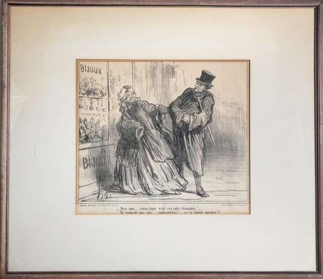 Honore Daumier Lithographs on Paper, 2