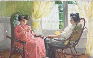 JONAS Lucien. (1880-1947). "Intimate scene between Madame Jonas...