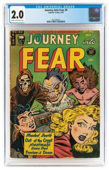 JOURNEY INTO FEAR #9 * CGC 2.0 * Rooster-Headed HORROR