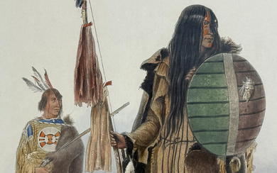 Karl Bodmer - Assinboin Indians. 32