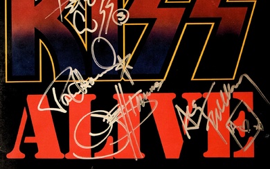 Kiss signed Alive II album