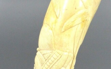 Large Impressive African Ivory Tusk Carving
