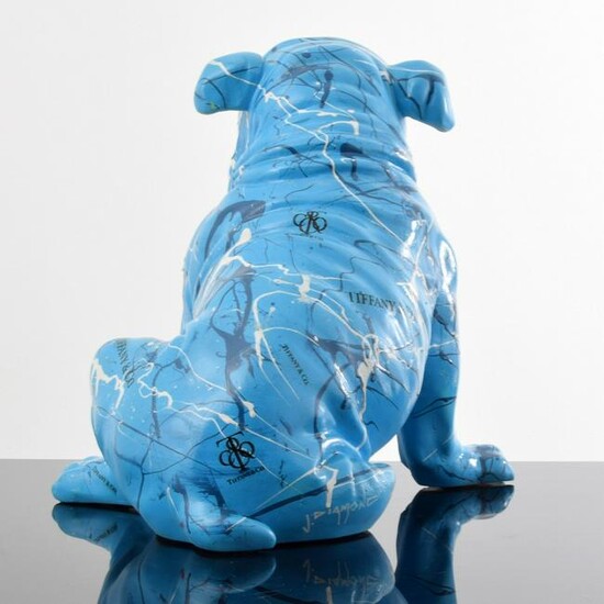 Large Jeff Diamond Tiffany Couture Bulldog Sculpture