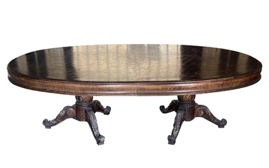 Large and Impressive Oval Dinning Table.