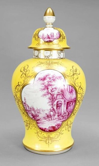 Large lidded vase, Carl Thieme