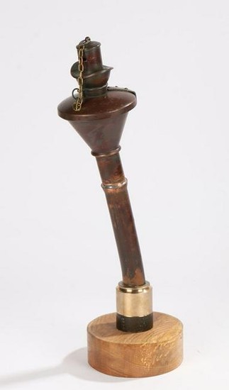 Late 19th Century ships speaking trumpet, with a plug